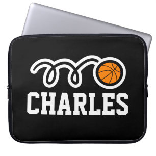 Persoonlijke basketbal Neoprene 15 inch Laptop Sleeve