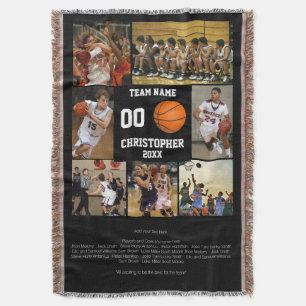 Persoonlijke Basketbal Senior Night Spelers Deken