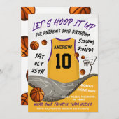 Persoonlijke Basketbal Verjaardag Digitale Sport Kaart (Voorkant / Achterkant)