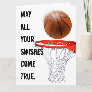 Persoonlijke basketbal verjaardag kaart