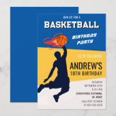 Persoonlijke Basketbal Verjaardag Uitnodiging Fees (Voorkant / Achterkant)