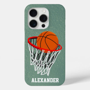 Persoonlijke Basketball en Hoop iPhone 15 Pro Case