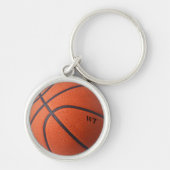 Persoonlijke Basketball Initialen Sleutelhanger (Voorkant)