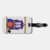 Persoonlijke Basketball Jersey (PG) Bagagelabel (Achterkant horizontaal)