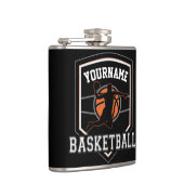 Persoonlijke Basketball Player NAME Slam Dunk Team Heupfles (Rechts)