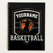 Persoonlijke Basketball Player NAME Slam Dunk Team Planner (Voorkant)