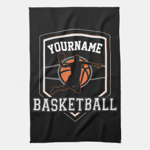 Persoonlijke Basketball Player NAME Slam Dunk Team Theedoek