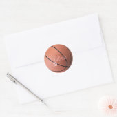 Persoonlijke Basketball-Stickers Ronde Sticker (Envelop)