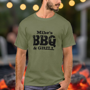 Persoonlijke BBQ t-shirt voor mannen