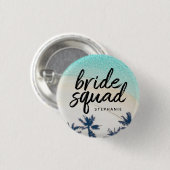 Persoonlijke Beach Bride Squad Button (Voorkant /achterkant)