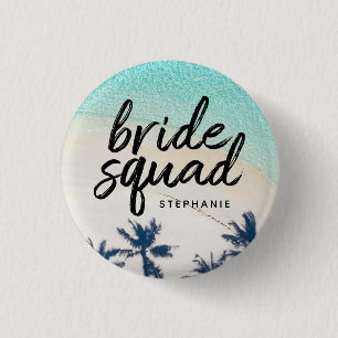 Persoonlijke Beach Bride Squad Button