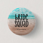 Persoonlijke Beach Bride Squad Button (Voorkant)