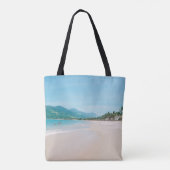 Persoonlijke Beach Bride Squad Canvas tas (Achterkant)