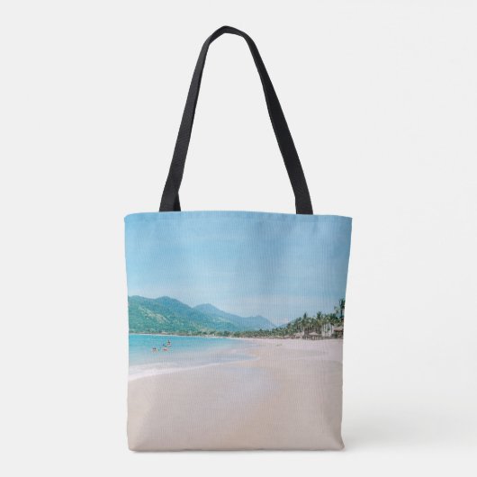 Persoonlijke Beach Bride Squad Canvas tas (Achterkant)
