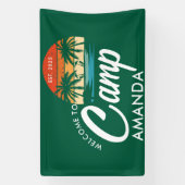 Persoonlijke Beach Camp Bachelorette Party Aangepa Spandoek (Verticaal)