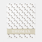 Persoonlijke Beagle Fleece Deken (Voorkant)