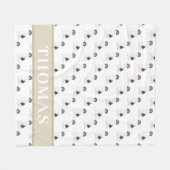 Persoonlijke Beagle Fleece Deken (Voorkant (Horizontaal))