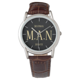 Persoonlijke bedankcadeaus voor getuige bruidsjonk horloge