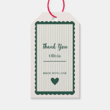 Persoonlijke bedanklabel Aangepaste giftlabel