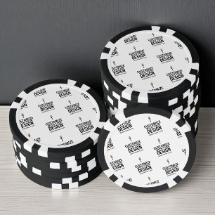 Persoonlijke bedrijfshandleiding Minimalistisch Poker Chips