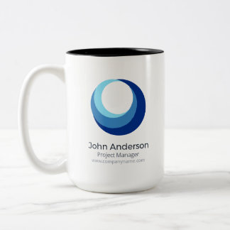 Persoonlijke bedrijfslogo koffiemok tweekleurige koffiemok