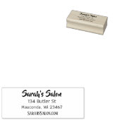 Persoonlijke bedrijfsnaam, adres en e-mail 	rubberstempel (Gestempeld)