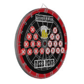 Persoonlijke Beer Pong Dartbord (Voorkant Links)