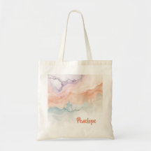 Persoonlijke beige marmeren spiraal naam boodschap