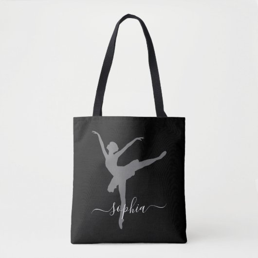 Persoonlijke benaming Ballerina Canvas tas (Voorkant)