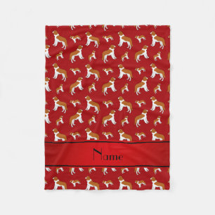 Persoonlijke benaming Red St Bernard dogs Fleece Deken