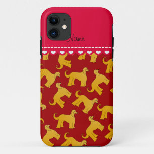Persoonlijke benaming rode honden op de hond van d iPhone 11 hoesje