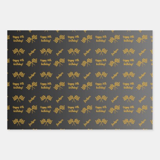 Persoonlijke benaming Sentiment Sport Thema Formul Inpakpapier Vel (Voorkant 3)