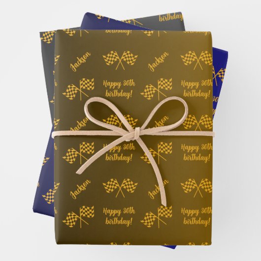 Persoonlijke benaming Sentiment Sport Thema Formul Inpakpapier Vel (In situ)