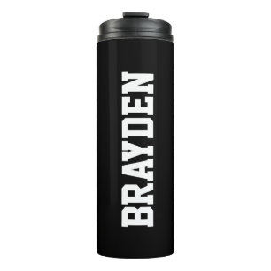 Persoonlijke benaming Thermal Tumbler  Zwart Thermosbeker