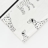 Persoonlijke benaming witte dalmatische honden fleece deken (Hoek)