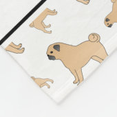 Persoonlijke benaming Witte honden Fleece Deken (Hoek)