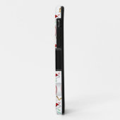 Persoonlijke benaming witte honkbal kerst Case-Mate iPhone case (Achterkant/links)