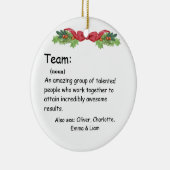 Persoonlijke beoordeling van teammedewerkers keramisch ornament (Rechts)