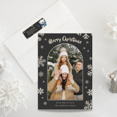 Persoonlijke beren kerst retouradreslabels etiket