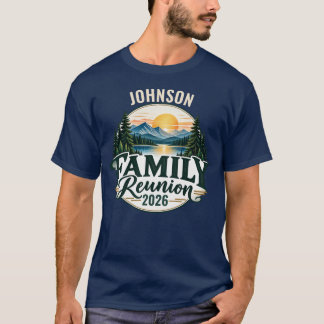 Persoonlijke bergfamilie-reünie t-shirt