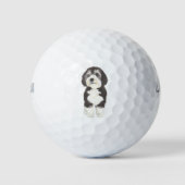 Persoonlijke Bernedoodle Golfballen (Voorkant)