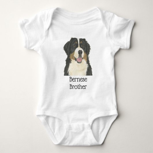 Persoonlijke Bernese Berghond Romper (Voorkant)