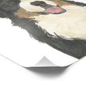 Persoonlijke Bernese Mountain Dog Foto Afdruk (Hoek)