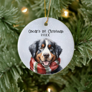 Persoonlijke Bernese Mountain Dog Keramisch Ornament