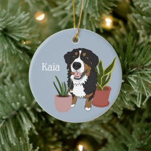 Persoonlijke Bernese Mountain Dog Keramisch Ornament