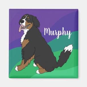Persoonlijke Bernese Mountain Dog Puppy Magneet