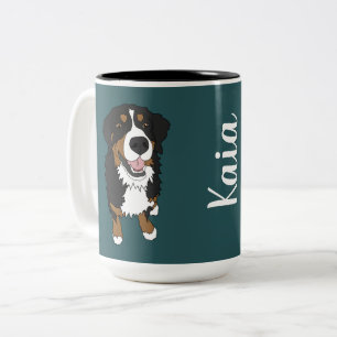 Persoonlijke Bernese Mountain Dog Tweekleurige Koffiemok