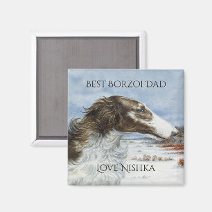 Persoonlijke Beste Borzoi Vader Magneet