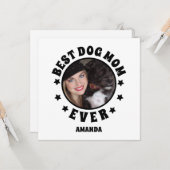 Persoonlijke Beste Hond Moeder Ooit Aangepaste Fot Kaart (Voorkant / Achterkant in situ)