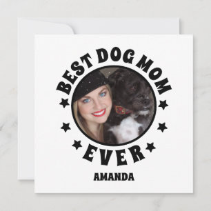 Persoonlijke Beste Hond Moeder Ooit Aangepaste Fot Kaart